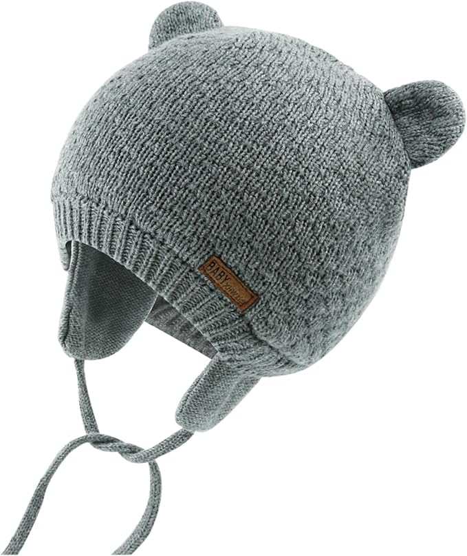 XIAOHAWANG Baby Hat Cute Bear Toddler Earflap Beanie Warm by XIAOHAWANG