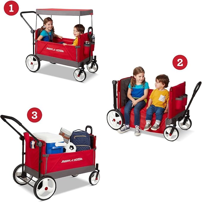 Radio Flyer Wagon for Kids, Baby Stroller, Outside Toys for Toddlers 1-3 - Image 3