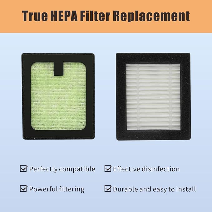 4 Pack HEPA Filter Replacement for Baby Brezza Baby Bottle Washer Pro, High - Image 3