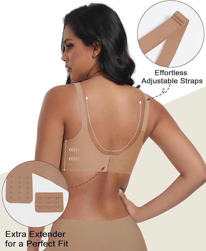 As Fairy Wireless Seamless Pumping Bra Hands Free Nursing Bra Wirefree Comfort - Image 3