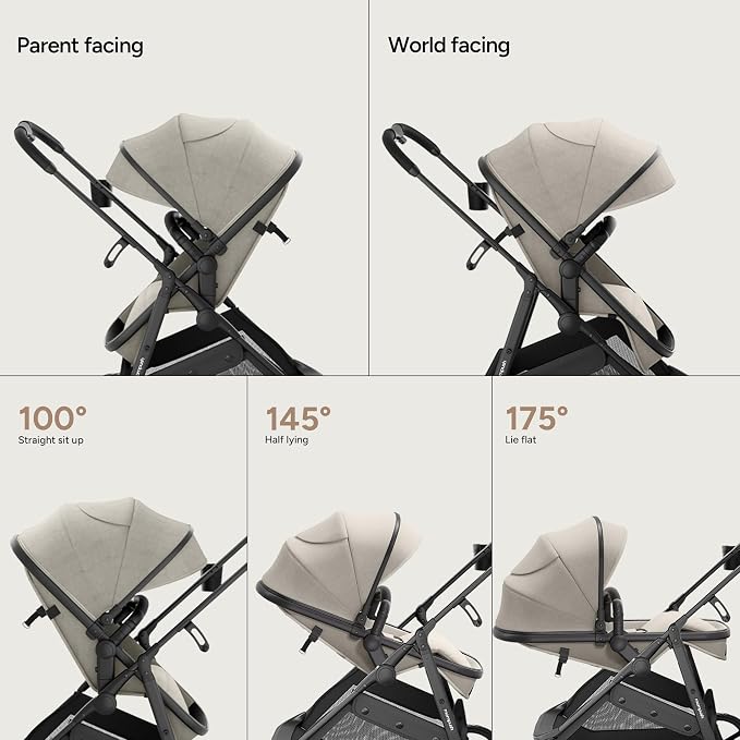 Mompush Wiz 2 in 1 Baby Stroller - Image 5