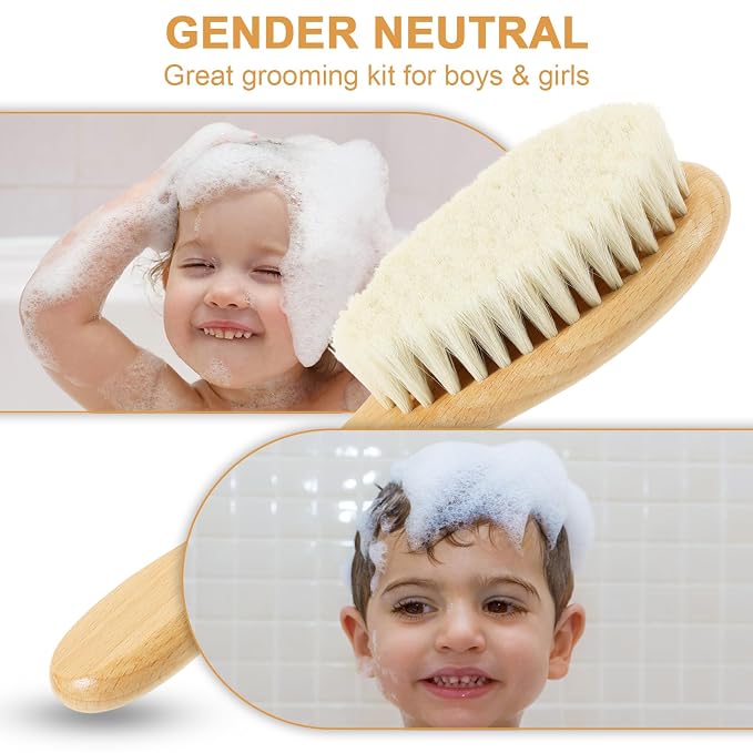 Soft Baby Hair Brush Toddler Hair Brush Soft Bristle Hair Brush - Image 6