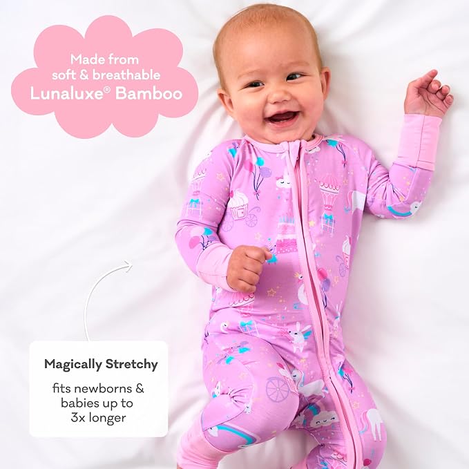 Little Sleepies Pajamas for Baby Boys & Girls, Viscose from Bamboo Baby Pajamas - Image 3
