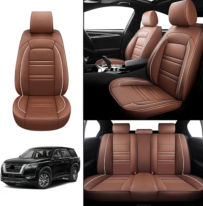 Seat Covers for Nissan Car Pathfinder 2000-2025 | 5-Seats Leather Seat Covers - Image 2