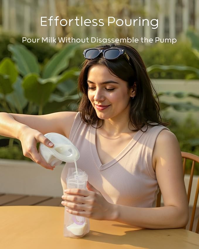 Nuliie Hands-Free Breast Pump, Wearable Breastfeeding Pump 4 Modes 9 Levels - Image 8