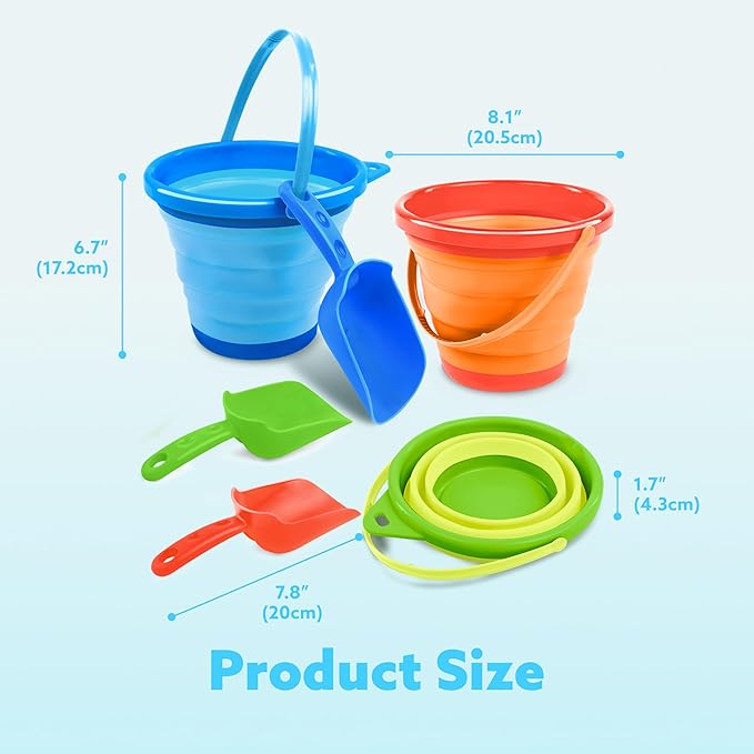 JOYIN 3 Packs Foldable Pail Bucket - Image 6