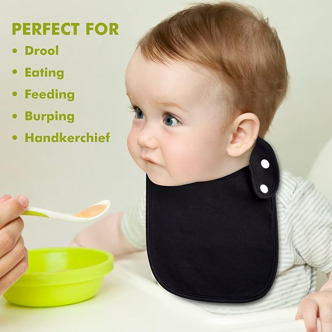 Baby Bibs Soft and Absorbent Organic Cotton Bandana Drool Bibs Set - Image 8