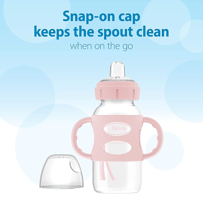 Dr. Brown's Milestones Wide-Neck Sippy Spout Bottle - Image 4