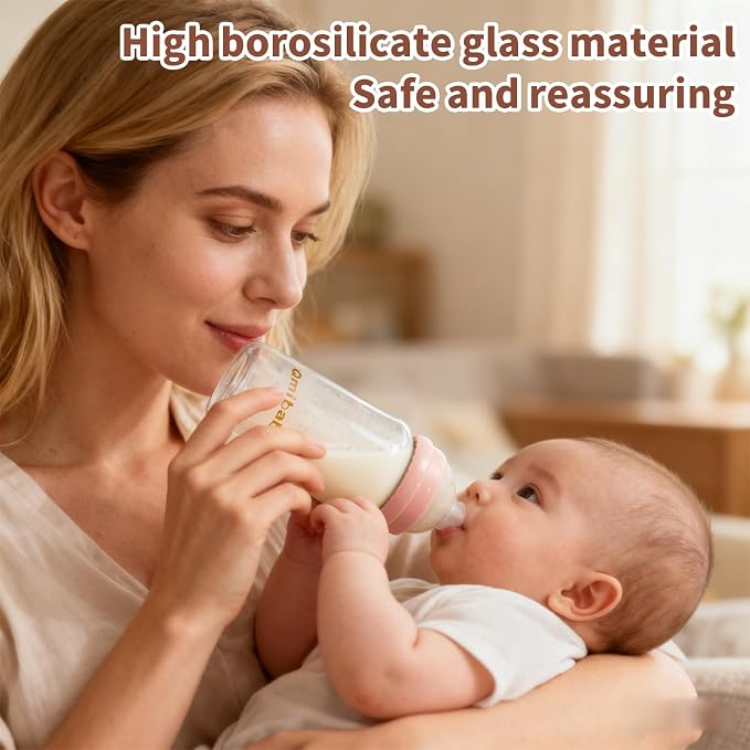 Breast Milk Storage Bottles 240ml 8oz BPA-Free Leak-Proof Natural Baby Bottle - Image 8