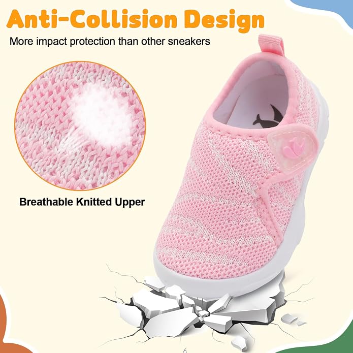 FEETCITY Baby Shoes Boys Girls First Walking Shoes Infant Sneakers Lightweight - Image 5