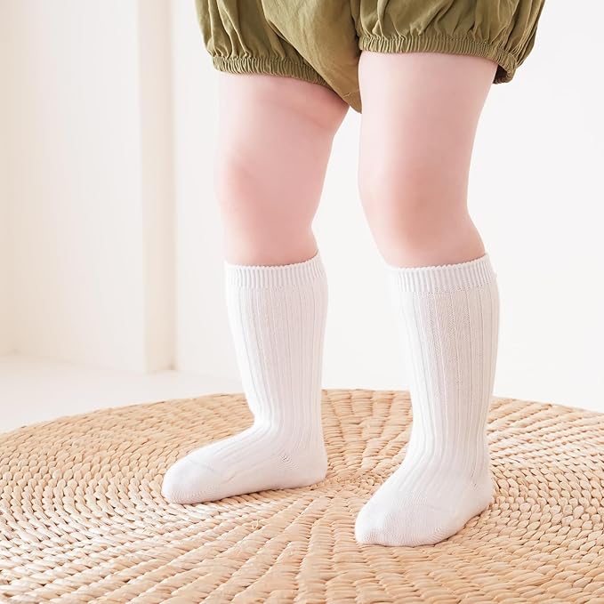 Zumou Toddler Knee High Socks Non Slip Anti Skid Baby Boy Girls Seamless Long - Image 3