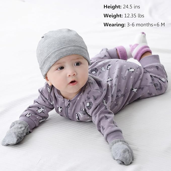 Newborn Baby 2-way Zipper Romper Cotton One-piece Jumsuit 3-pack, 0-24 Months - Image 6