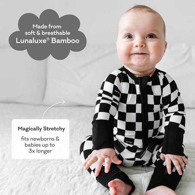 Little Sleepies Pajamas for Baby Boys & Girls, Viscose from Bamboo Baby Pajamas - Image 3