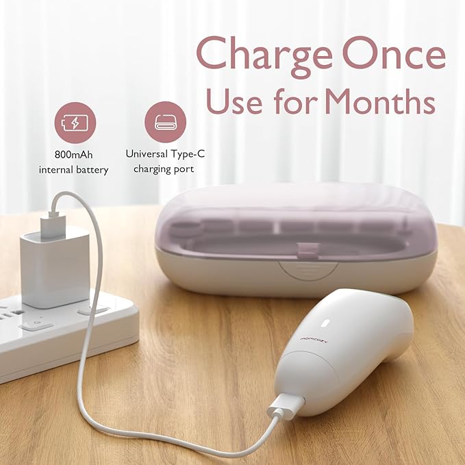 Momcozy Baby Nail File Electric, Gentle Baby Nail Trimmer Electric, Baby Nail - Image 5