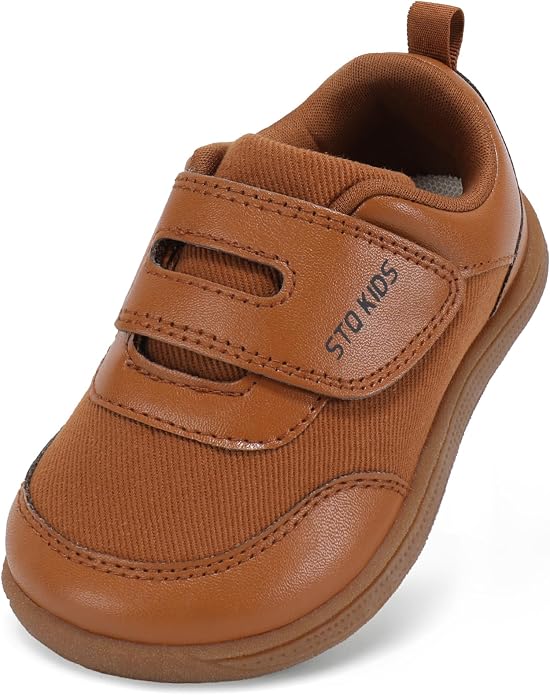 Toddler Wide Toe Box Barefoot Shoes Boys Girls Zero Drop, Baby First Walking by STQKIDS