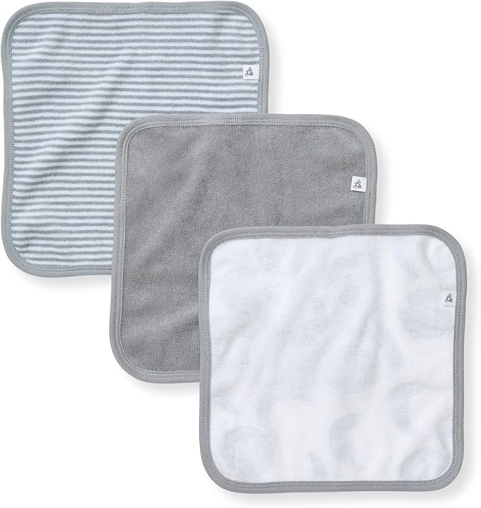 Burt's Bees Baby Infant Washcloths, 100% Organic Cotton, Soft and Super - Image 3
