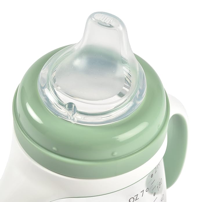 BEABA 2-in-1 Baby Bottle to Transition Sippy Cup, No Spill Sippy Cup, Includes - Image 5