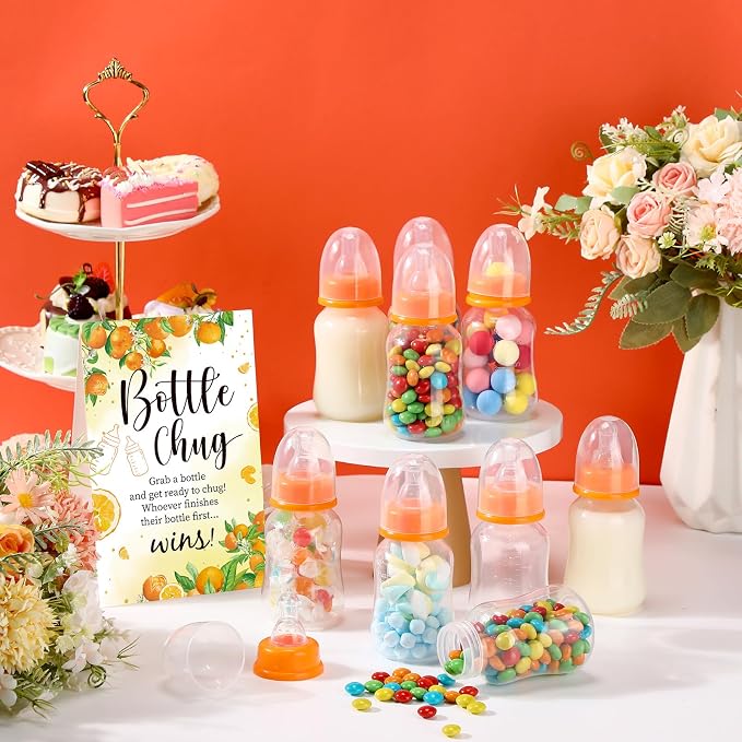 TrelaCo Bottle Chug Baby Shower Game 20 Pcs Baby Bottles Shower Favor - Image 4