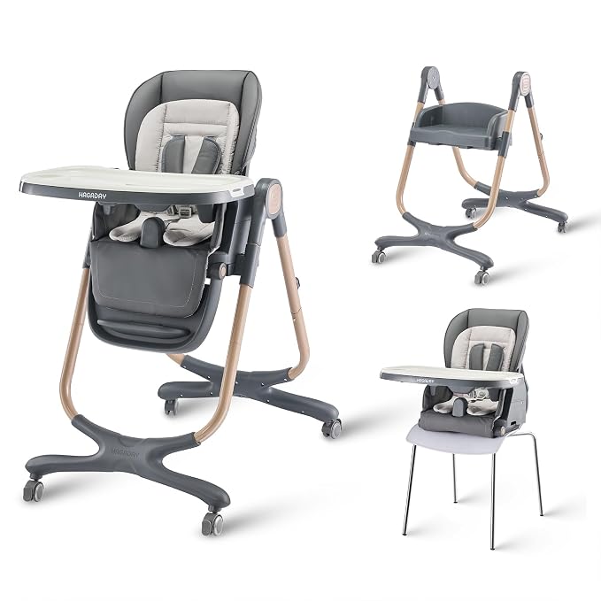 6 in 1 Convertible High Chairs for Babies and Toddlers, Portable High Chair - Image 9