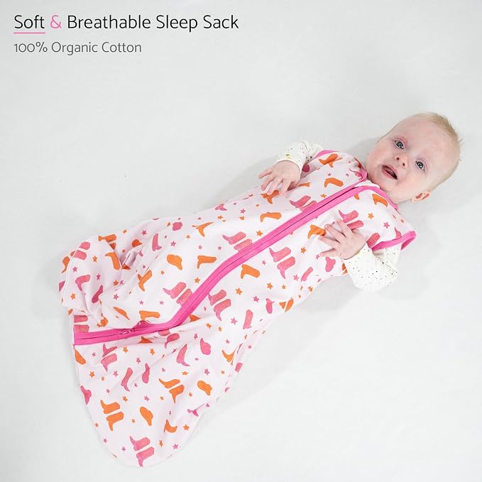 LollyBanks Baby Sleep Sack, 100% Cotton Wearable Blanket 2-Way Zipper Sleep - Image 2