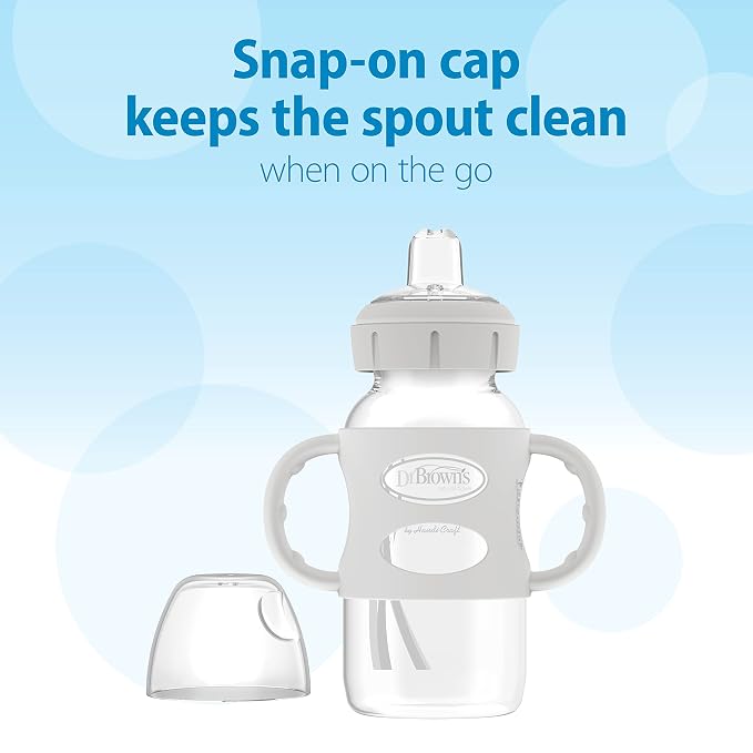 Dr. Brown's Milestones Wide-Neck Sippy Spout Bottle - Image 4