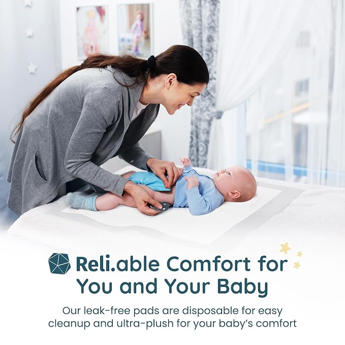 Reli. Disposable Changing Pads for Baby | 18" x 24" Disposable Diaper Changing - Image 8
