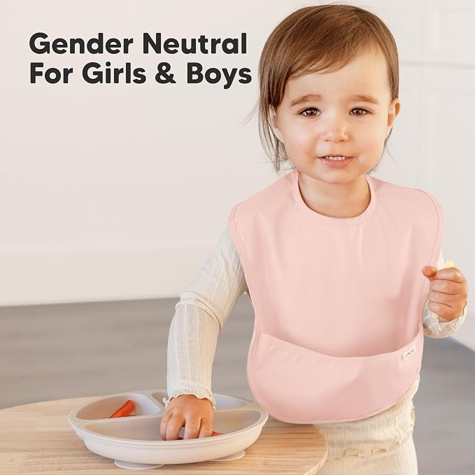 3-Pack Waterproof Baby Bibs for Eating - Image 8