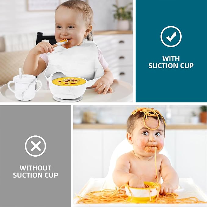 9pc BPA Free Silicone Baby Feeding Set - Image 5
