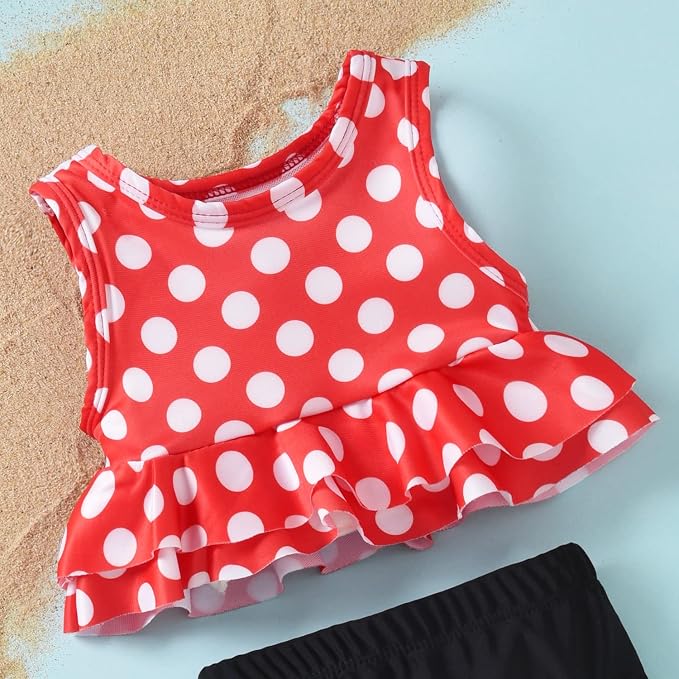 Aalizzwell Toddler Baby Girl Bathing Suit Two Piece Swimsuit Bikini Beach Wear - Image 3