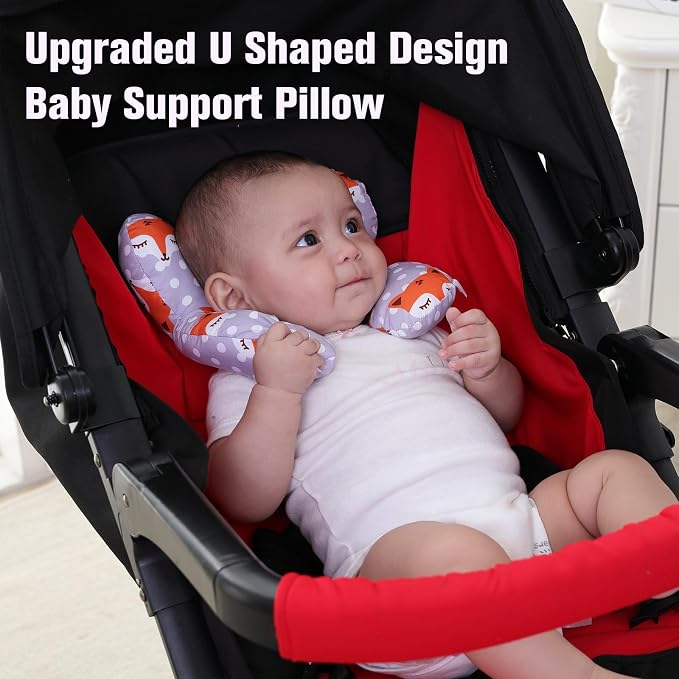 KAKIBLIN Baby Travel Pillow, Baby Neck Pillows - Image 3