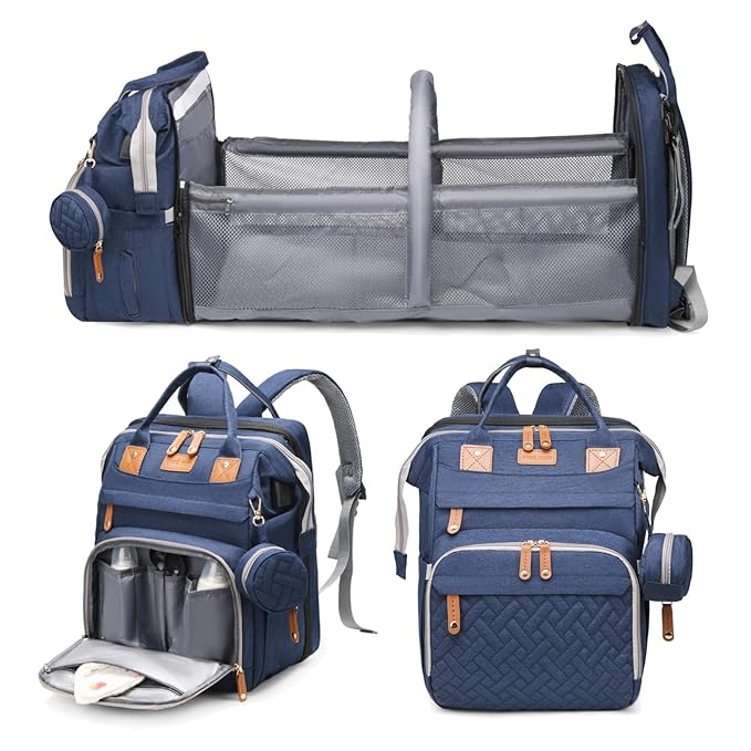 Jeryswet Baby Diaper Bags with Changing Station, Waterproof Large Capacity by Unknown