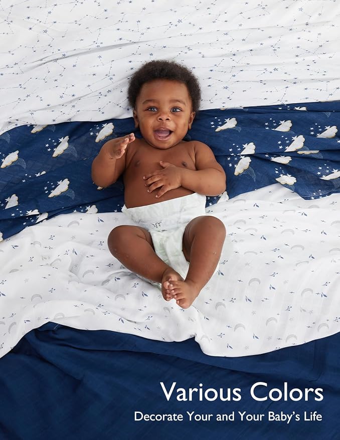Momcozy Muslin Swaddle Blankets, Ultra Soft Neutral Swaddle Blanket, Breathable - Image 5