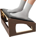 Ergonomic Foot Rest, 4 Adjustable Height Foot Stool, Footrest Under Desk， Soft by XINGMIAOWJFurniture