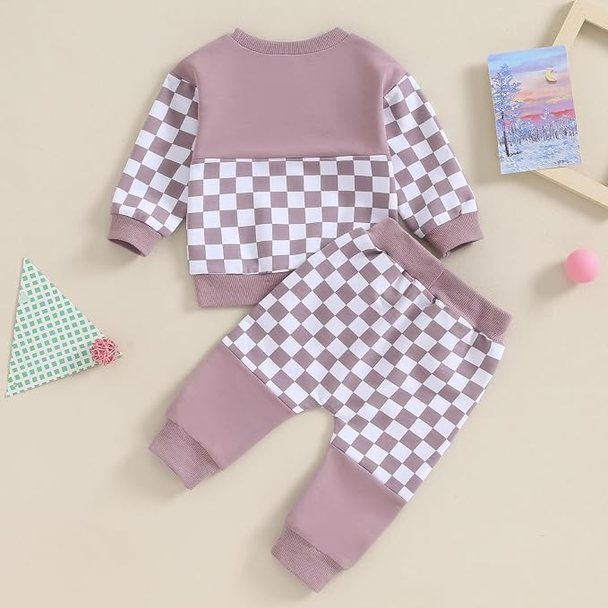 Fernvia Toddler Baby Girl Clothes 3 6 9 12 18 24 Months Fall Outfits Solid Long - Image 3