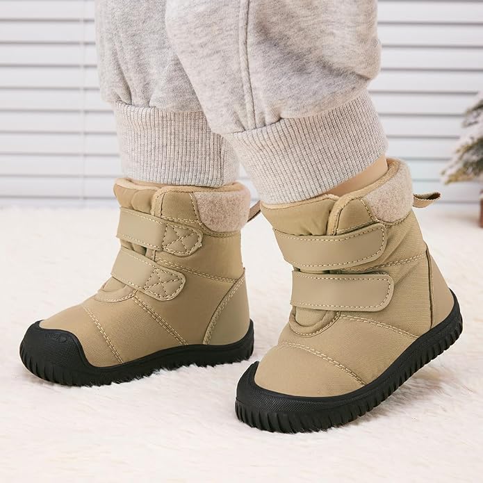 BMCiTYBM Toddler Baby Winter Snow Boots Boy Girl Faux Fur Warm Non Slip First - Image 2