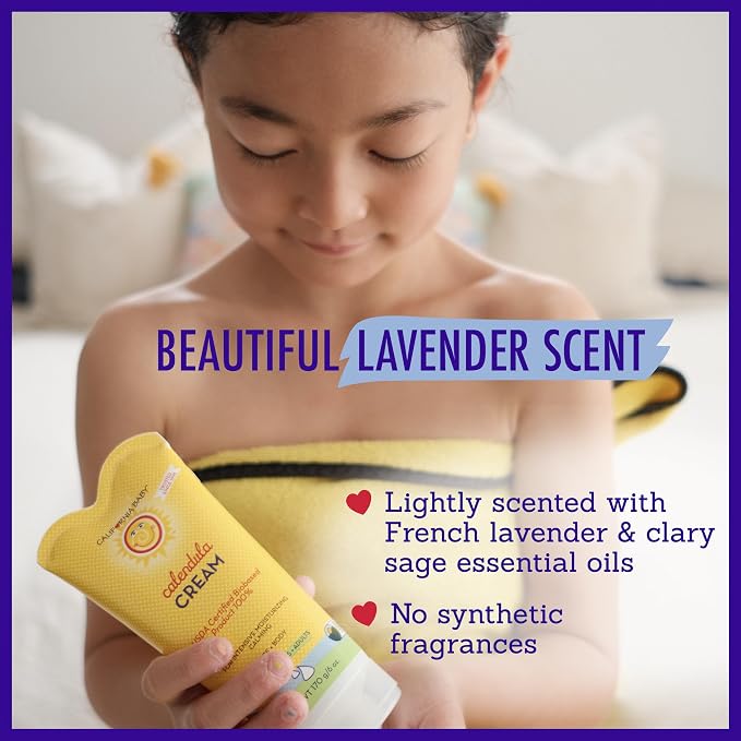 California Baby Calendula Cream | 100% Plant-Based Moisturizer | Lavender Baby - Image 7