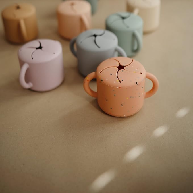 mushie Silicone Snack Cup | Spill Proof Food Container - Image 5