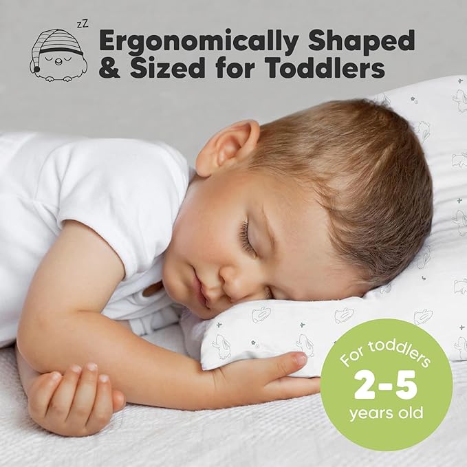 KeaBabies 2-Pack Toddler Pillow 13x18 - Image 2