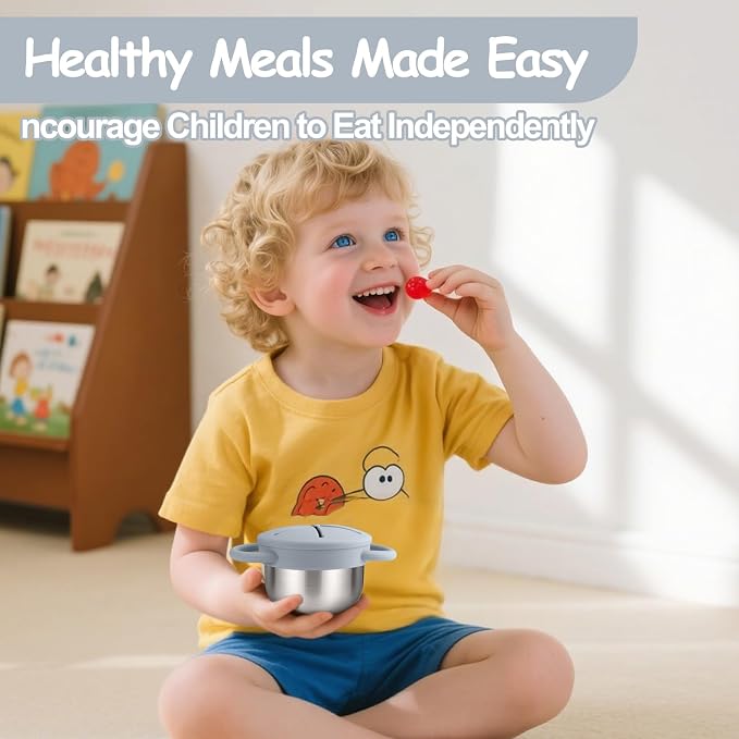 2-Pack Stainless Steel Snack Containers - Image 6