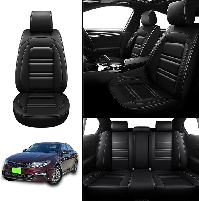 Seat Covers for kia Optima 2003-2020 | 5-Seats Leather Seat Covers - Image 2