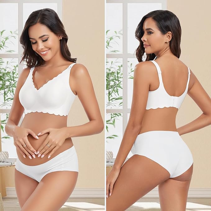 Gailife 3 Pack Nursing Bras for Breastfeeding Seamless Wireless Maternity Bras - Image 6