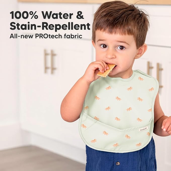 3-Pack Waterproof Baby Bibs for Eating - Image 2
