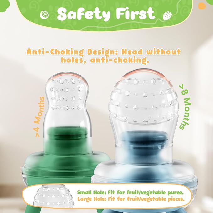 Bear Baby Fruit Food Feeder & Mini Freezer Nibble Tray Combo, 2 Pack Breastmilk - Image 4