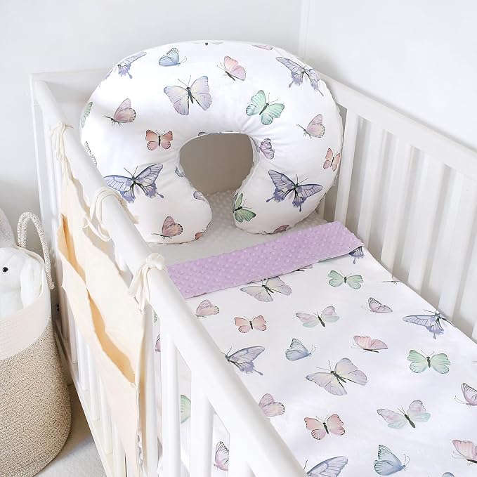iEvolve Minky Nursing Pillow Cover Breast Feeding Pillow Cover Slipcover U Shape - Image 5
