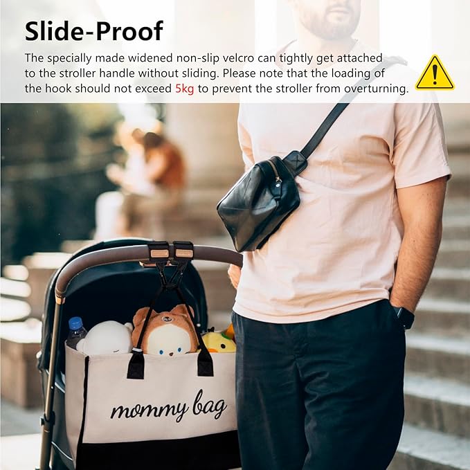 TOPDesign Universal Baby Stroller Organizer, Stroller Caddy - Image 5