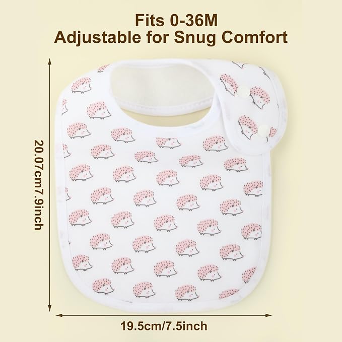 Baby Bibs Soft and Absorbent Organic Cotton Bandana Drool Bibs Set - Image 5