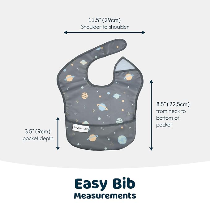Tiny Twinkle Mess Proof Baby Bibs - Image 7