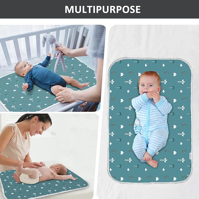Baby Diaper Changing Pad, 21 5/8" x 31.5" Waterproof Changing Pad Liners - Image 6