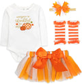 Baby Girl Holiday Outfit 4-Piece Set – Long Sleeve Bodysuit, Tutu Skirt & by BabyEssentialsNotJusttheBasics