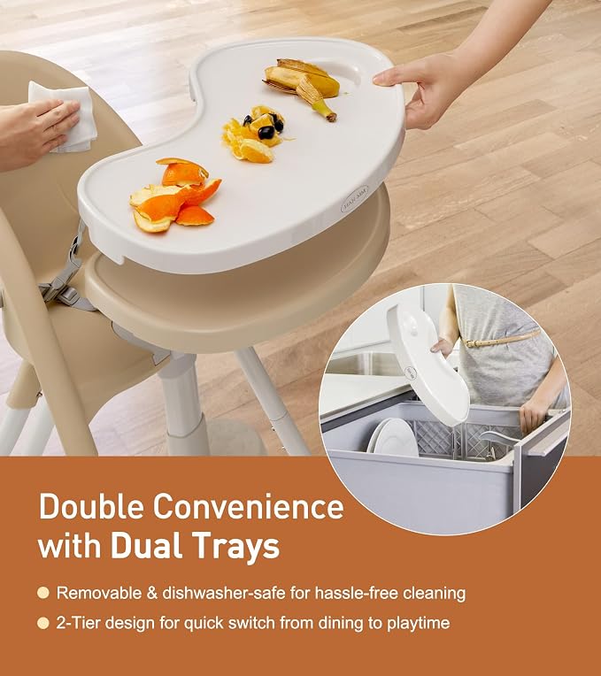 Funny Supply 3-in-1 Cute Folding High Chair, High Chairs - Image 2